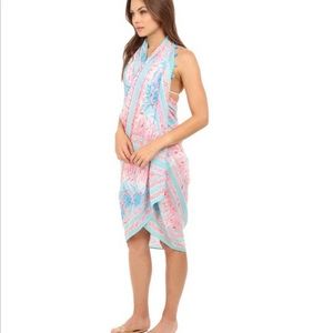 NEW! Lilly Pulitzer Sienna Wrap Scarf Pewter pink - OS